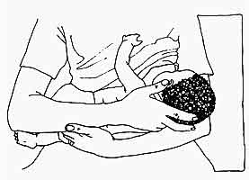 position du bébé dans les bras