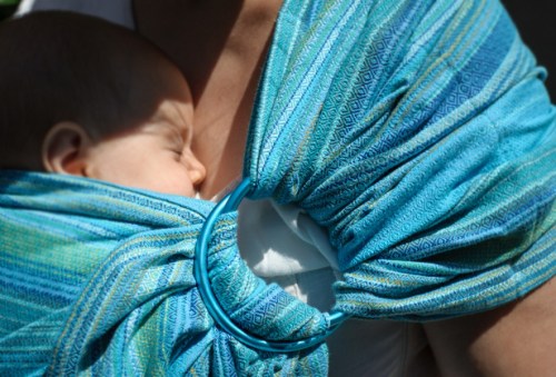 Ringsling Cielo Pacifico (tissage diamant)