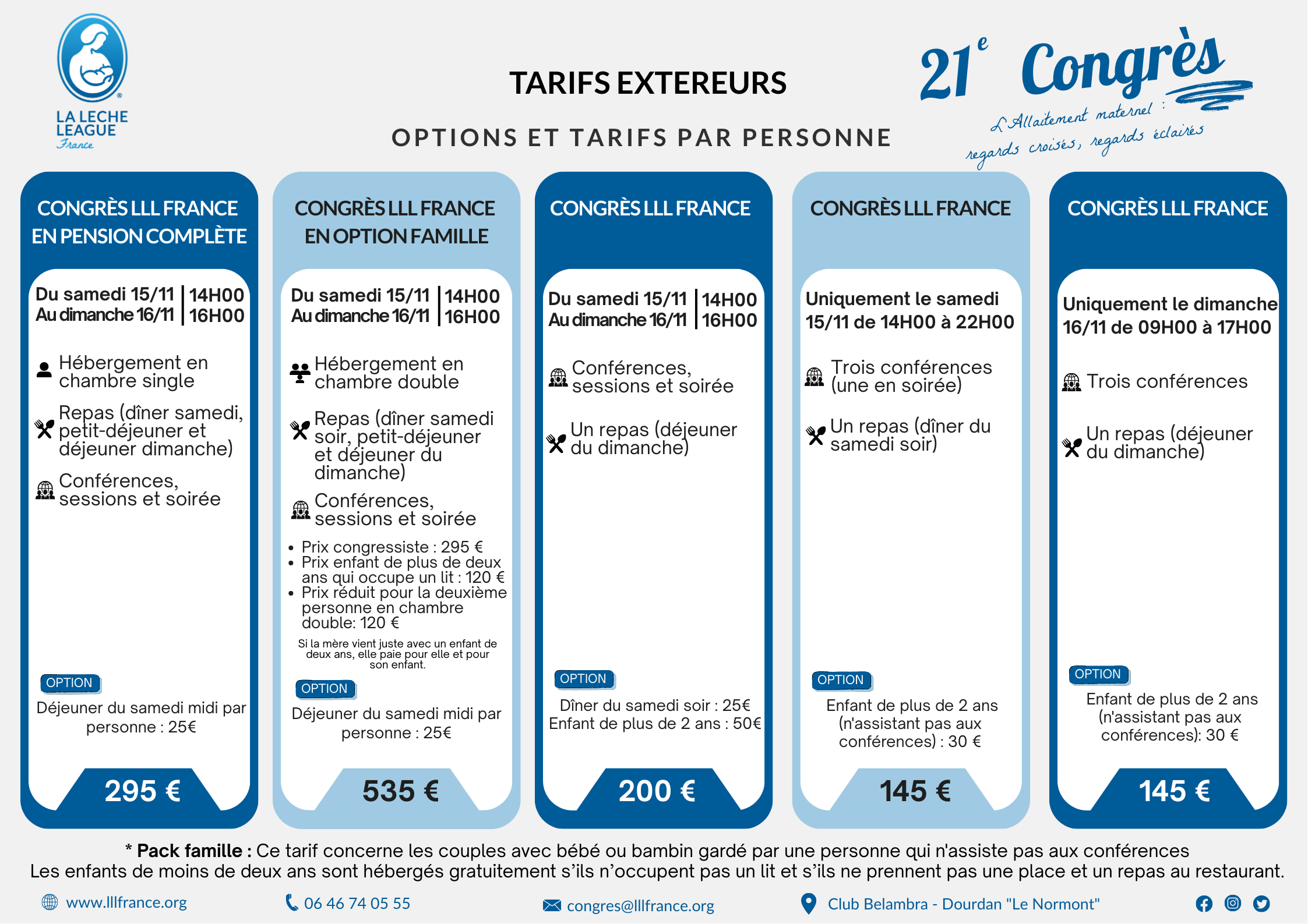 options et tarifs congres2025