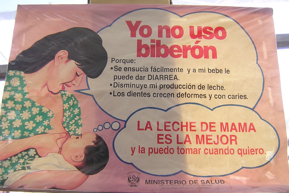 Affiche du ministère de la Santé péruvien